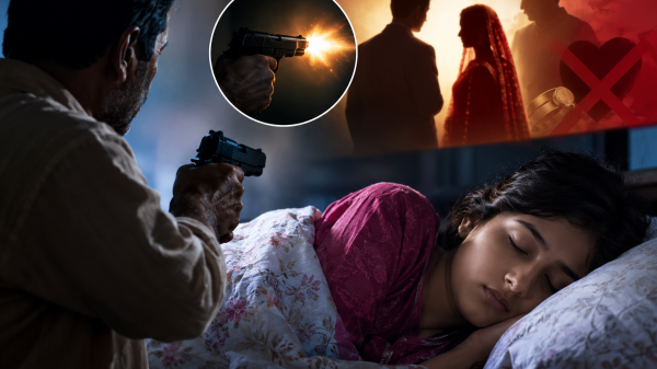 ছবিটি বাস্তব ঘটনার ছবি নয়—প্রতীকী চিত্রায়ণ